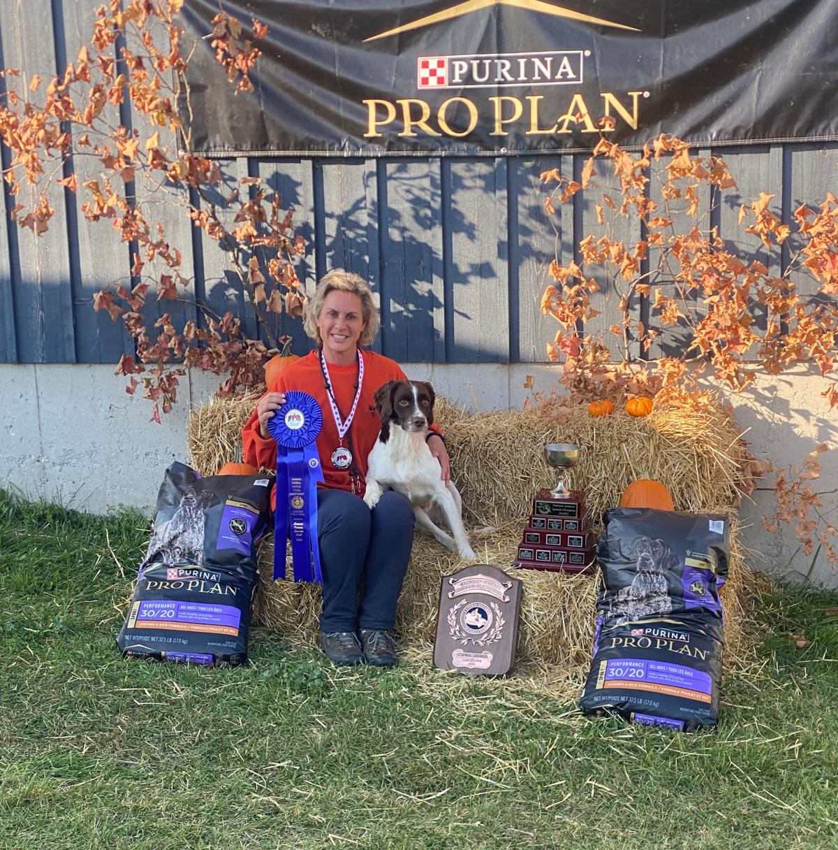 2024 National Amateur winner with ribbon and trophy
